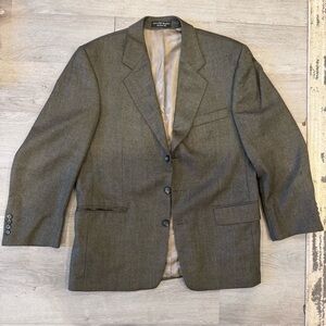 Gianfranco Ruffini Men's Sport Coat 40S 100% Wool Brown Tweed Knit